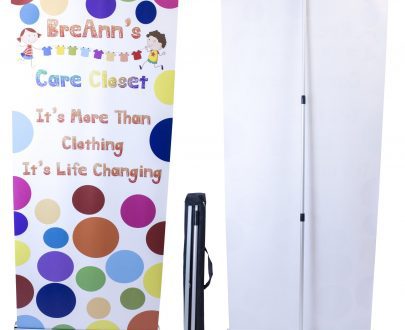 Economy Non-Adjustable/Retractable Banner Stand