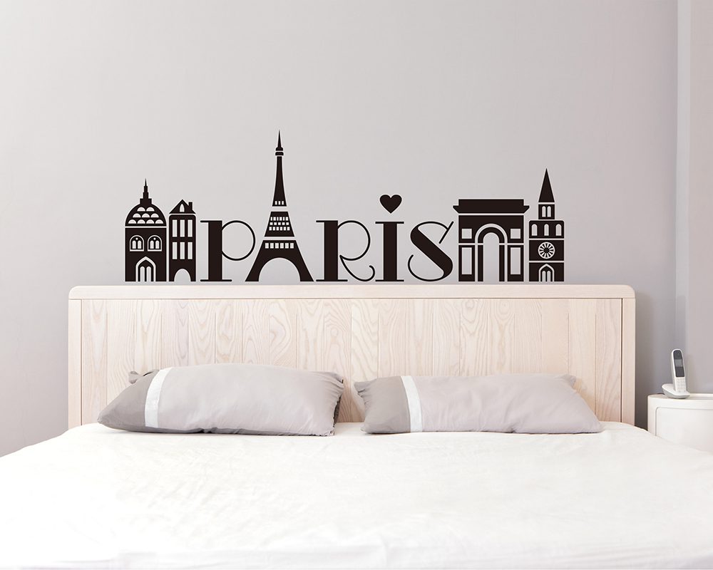 modern double bedroom vinyl decals
